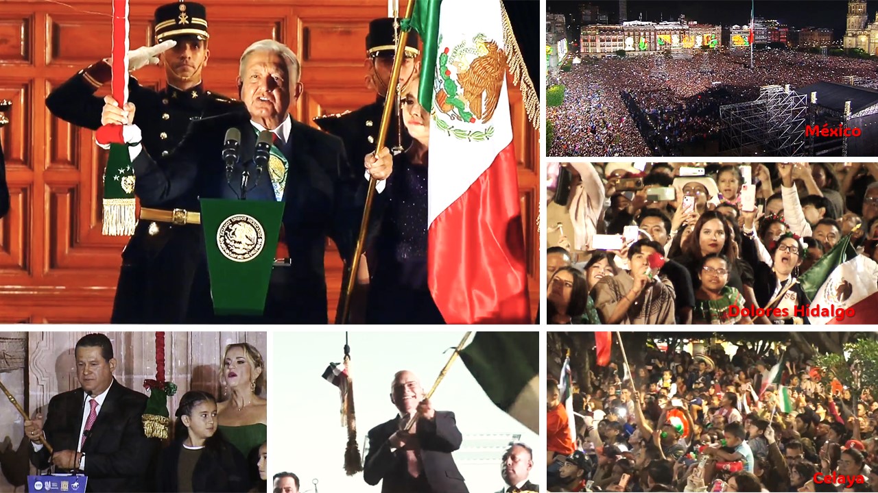 CONMEMORA MÉXICO EL 214 ANIVERSARIO DEL GRITO DE INDEPENDENCIA